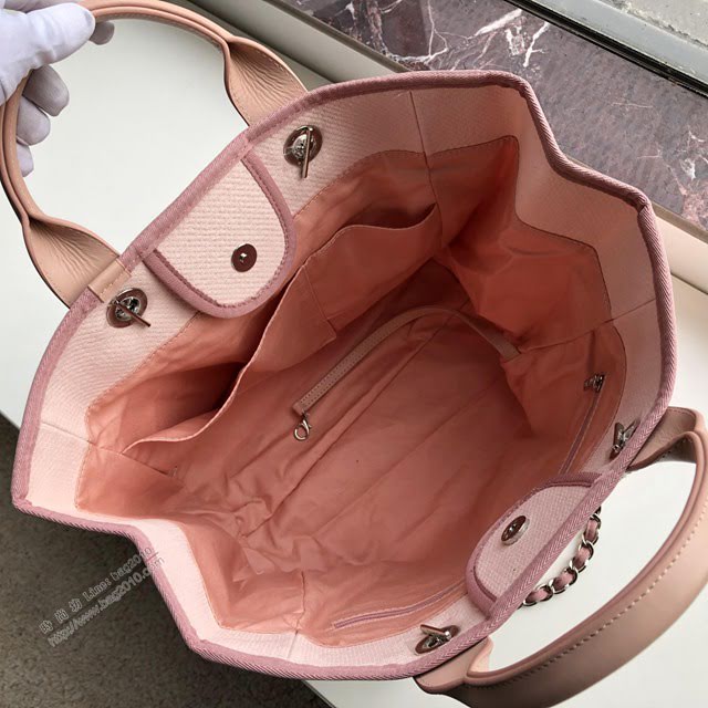 Chanel女包 66941 香奈兒經典款沙灘包 Chanel帆布購物袋  djc4031
